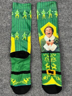 Stance Socks Elf Movie Buddy The Elf Graphic Holiday Socks Green Unisex